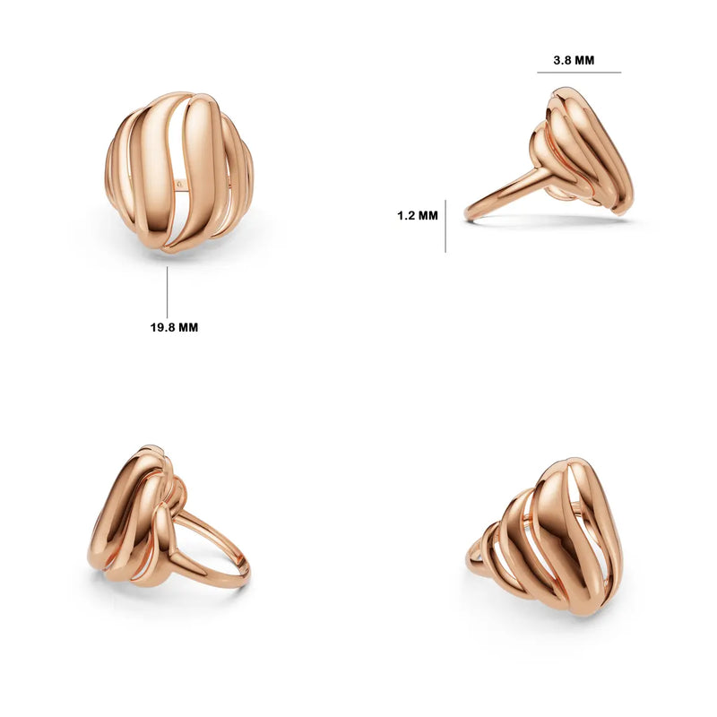 Velisara Draped Ribbon Ring