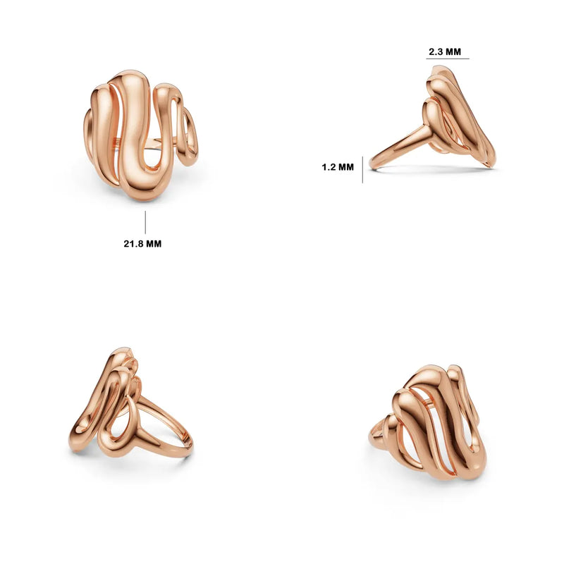 Caldria Fluid Fold Ring