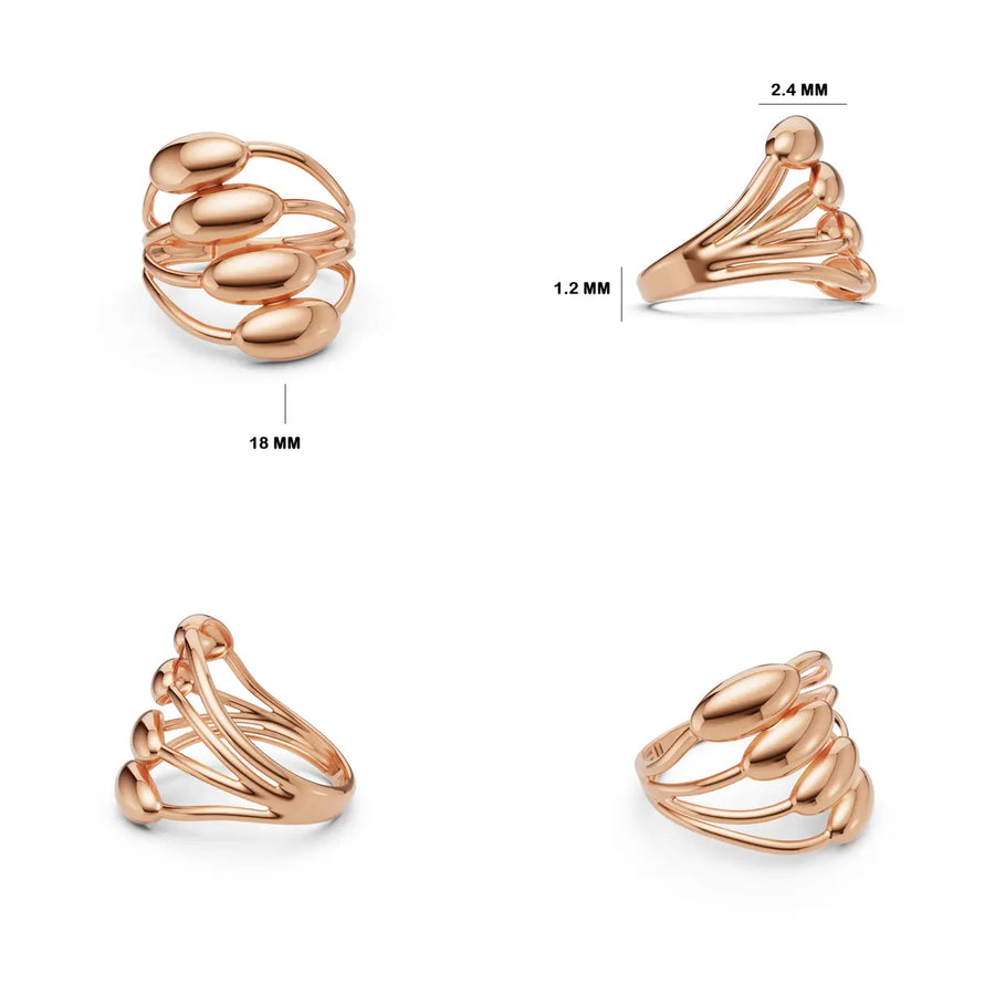 Seravique Cascade Pebble Ring