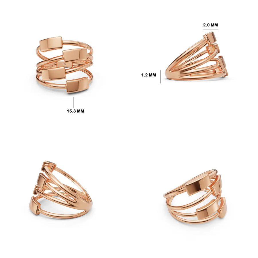 Ravellea Quartet Panel Ring