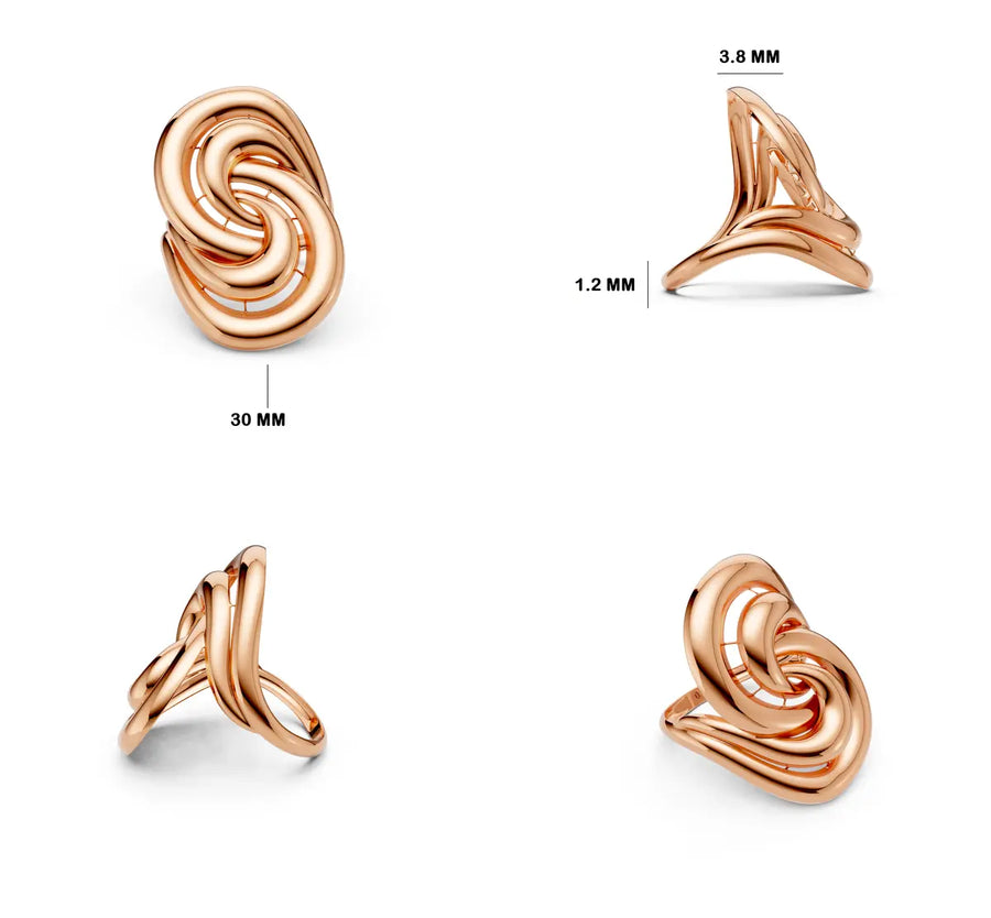 Zarellia Woven Crest Ring