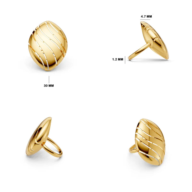 Mireille Swirling Dune Ring