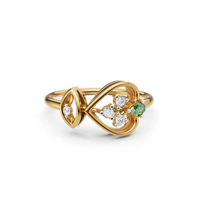 Heartwood Diamond Statement Ring