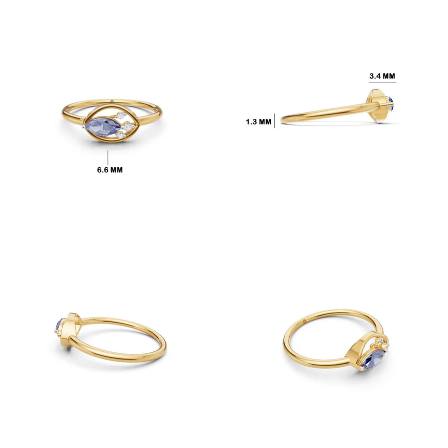 Orchid Whispers Diamond Accent Ring