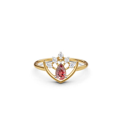 Radiant Crown Diamond Cocktail Ring