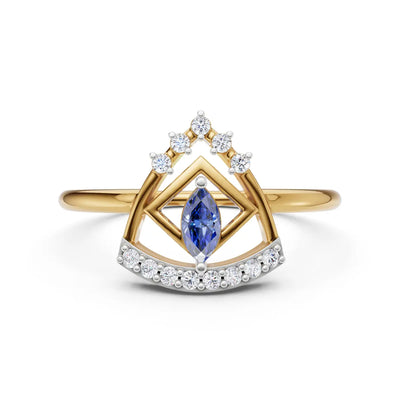 Vivid Prism Fanfare Diamond Statement Ring