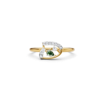 Astral Solstice Diamond Statement Ring