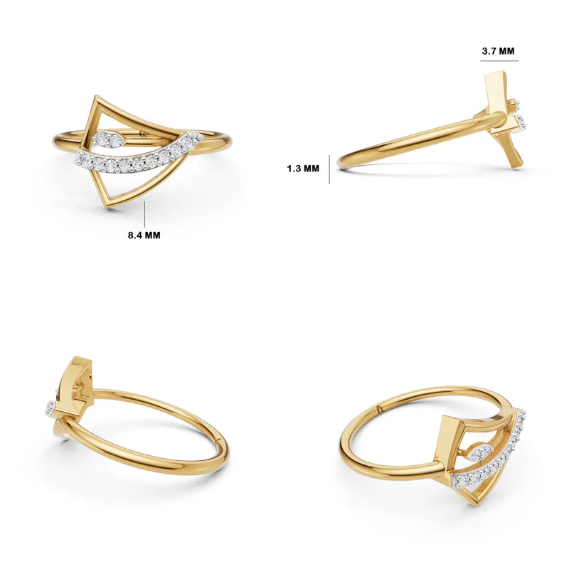 Sylvan Tier Diamond Cocktail Ring