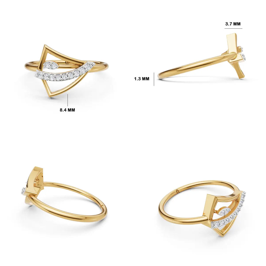 Sylvan Tier Diamond Cocktail Ring