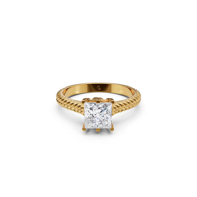 Serafina Crowned Princess Diamond Ring