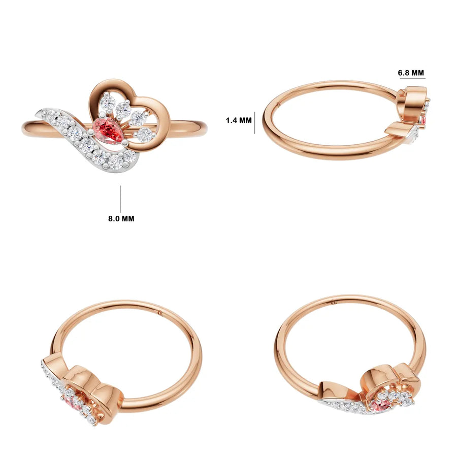 Inaya Floral Diamond Ring