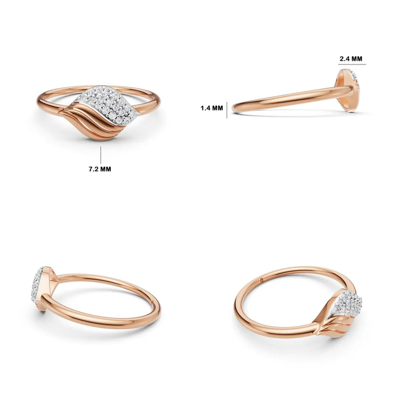 Solene Flutter Diamond Ring