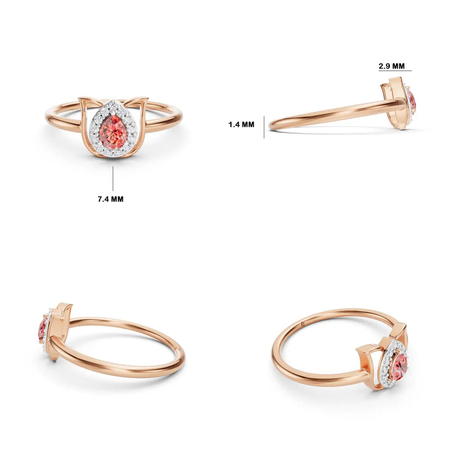 Althea Floret Diamond Ring