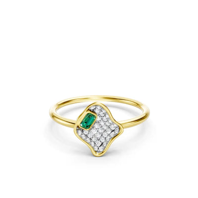 Daphne Mosaic Emerald Ring