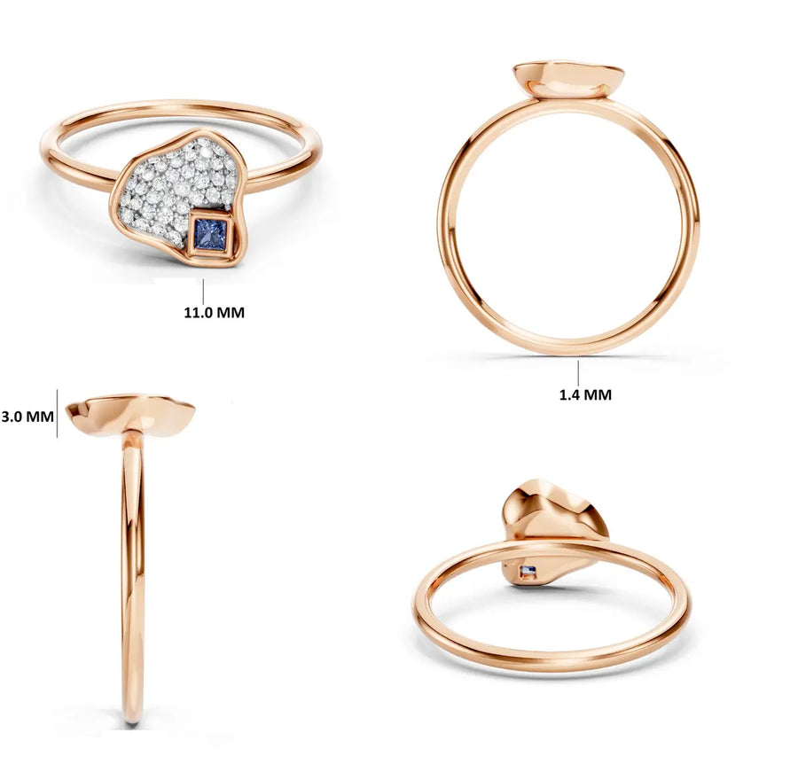 Margot Pebble Sapphire Ring