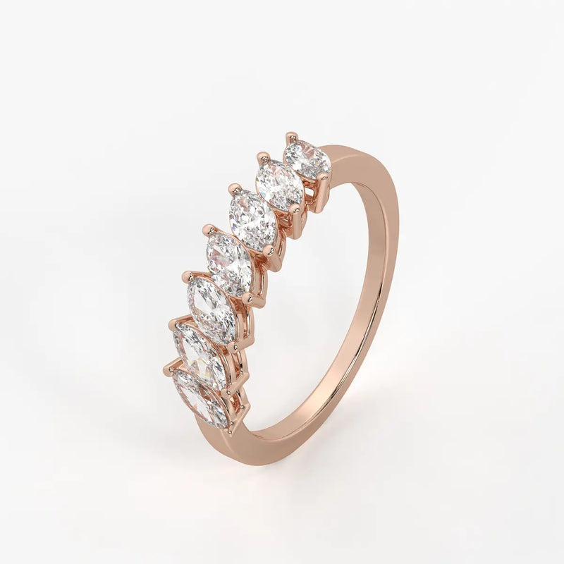 Sylvena Marquise Crest Ring