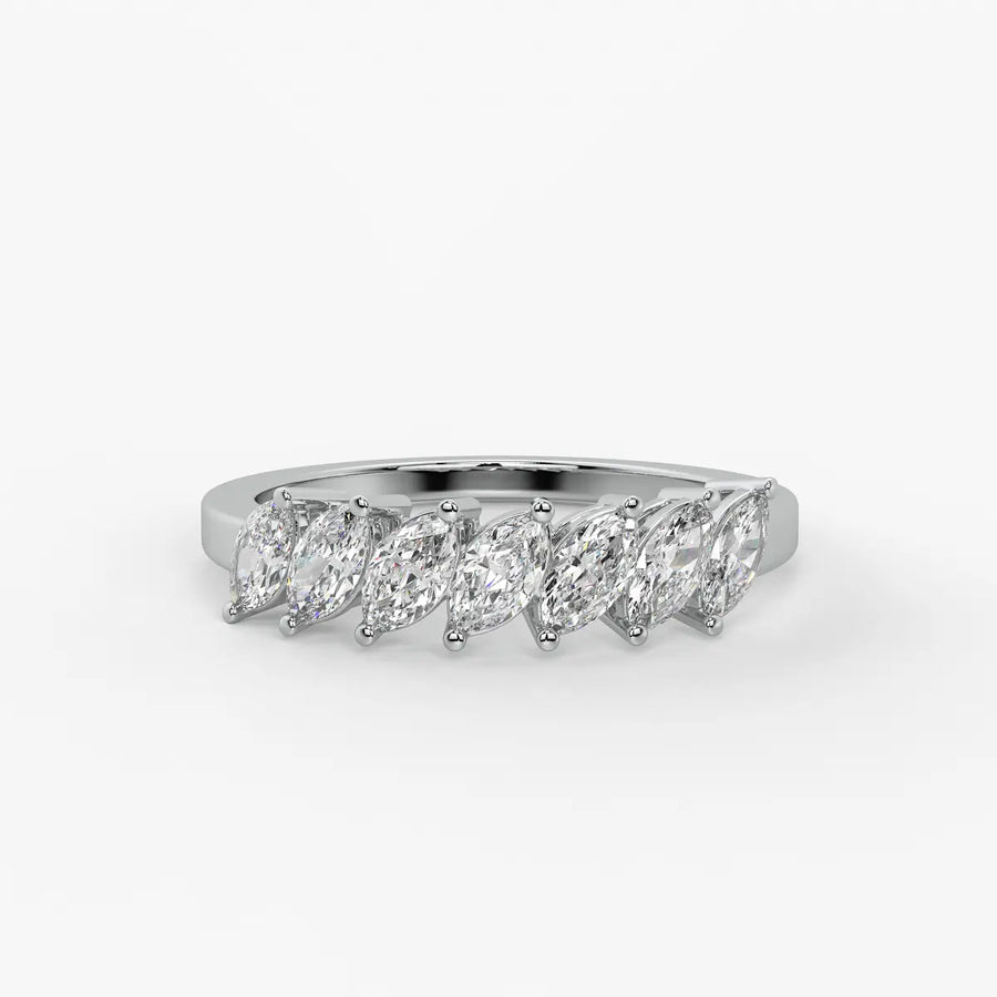 Sylvena Marquise Crest Ring
