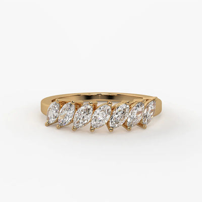 Sylvena Marquise Crest Ring