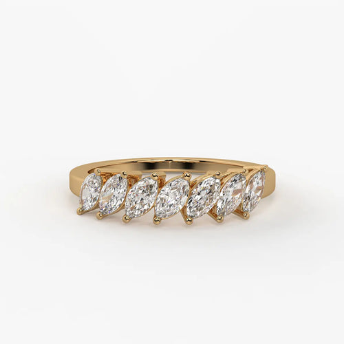 Sylvena Marquise Crest Ring