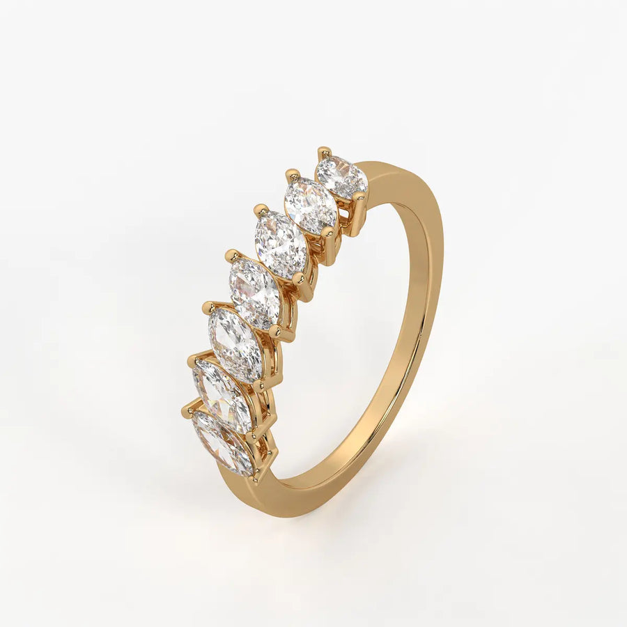 Sylvena Marquise Crest Ring