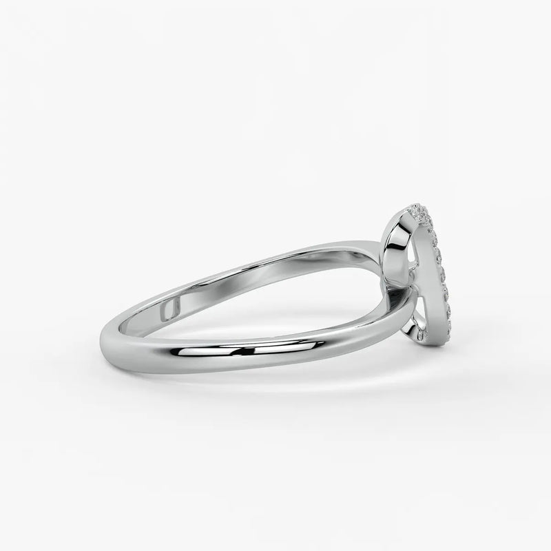 Infinity Twist Diamond Ladies Ring