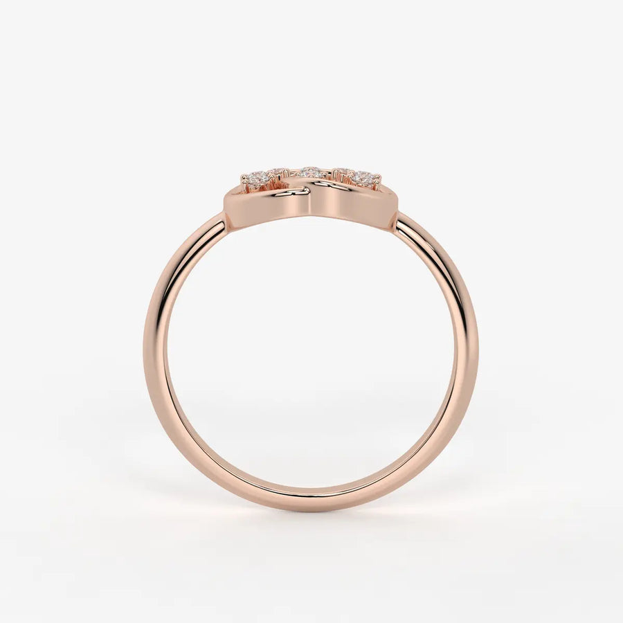 Celestia Floral Swirl Diamond Ring