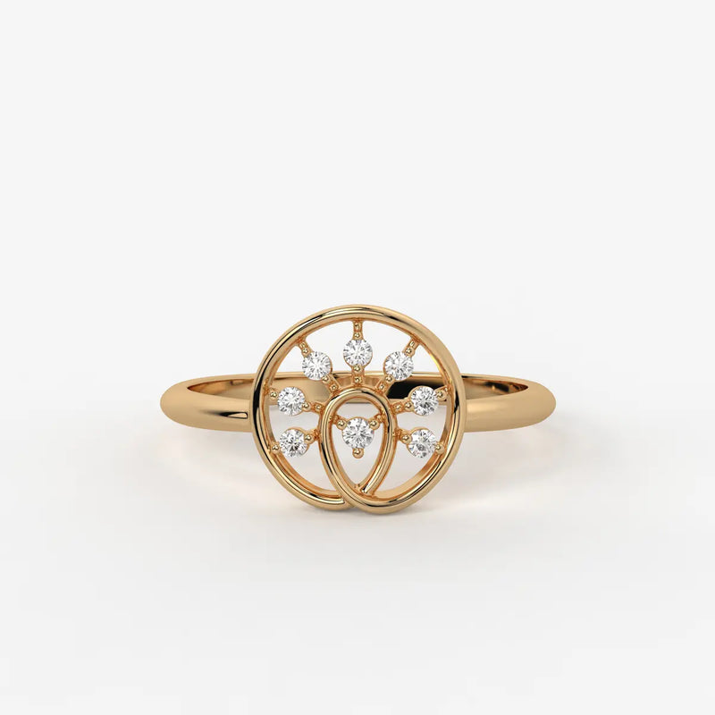 Celestia Floral Swirl Diamond Ring