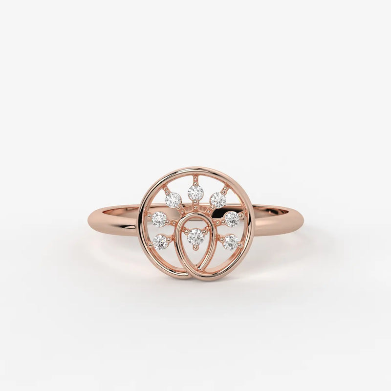 Celestia Floral Swirl Diamond Ring