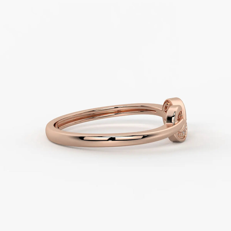 Infinity Swirl Diamond Ladies Ring