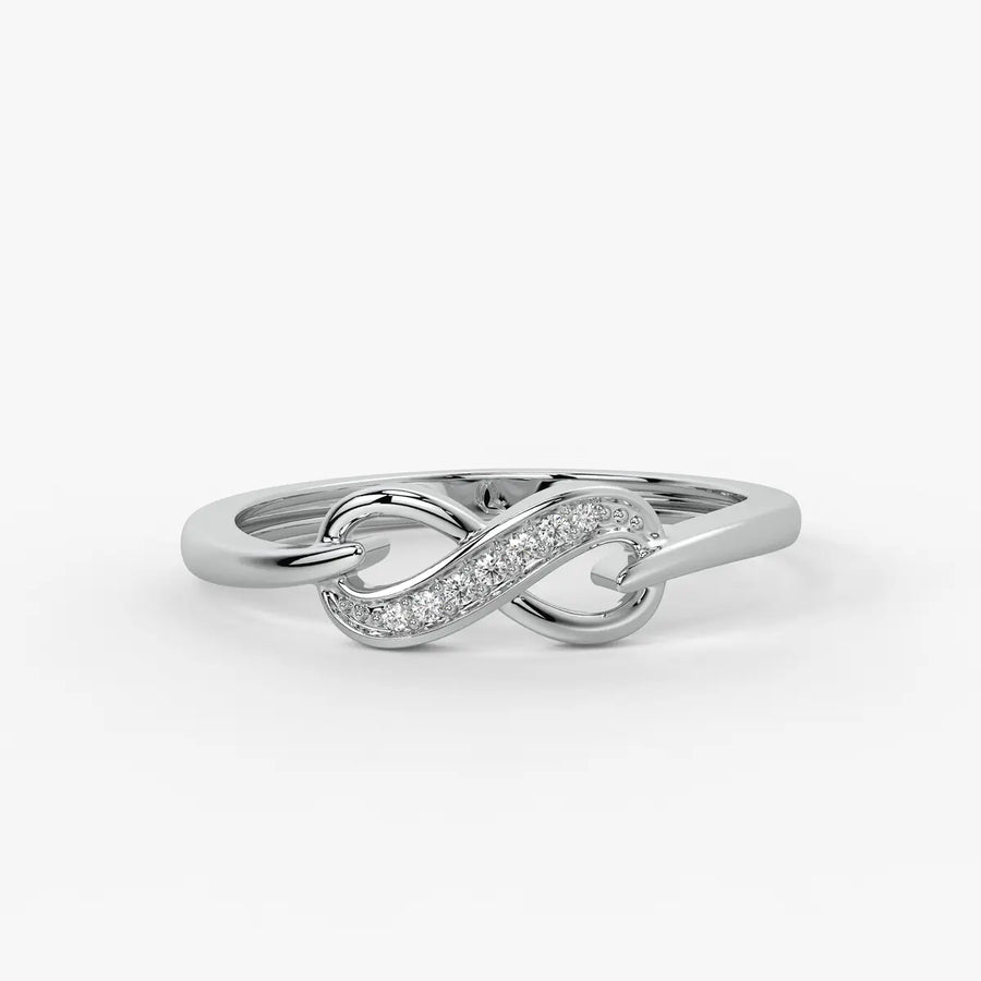 Infinity Swirl Diamond Ladies Ring
