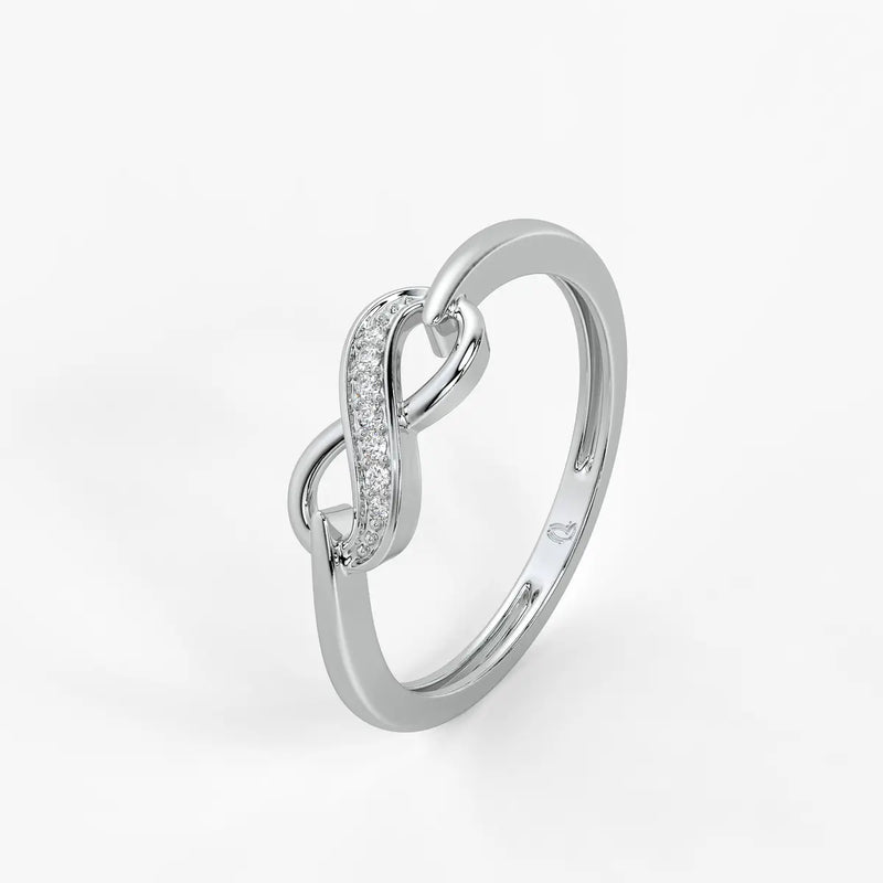 Infinity Swirl Diamond Ladies Ring