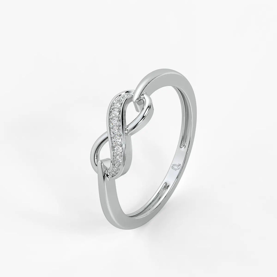 Infinity Swirl Diamond Ladies Ring