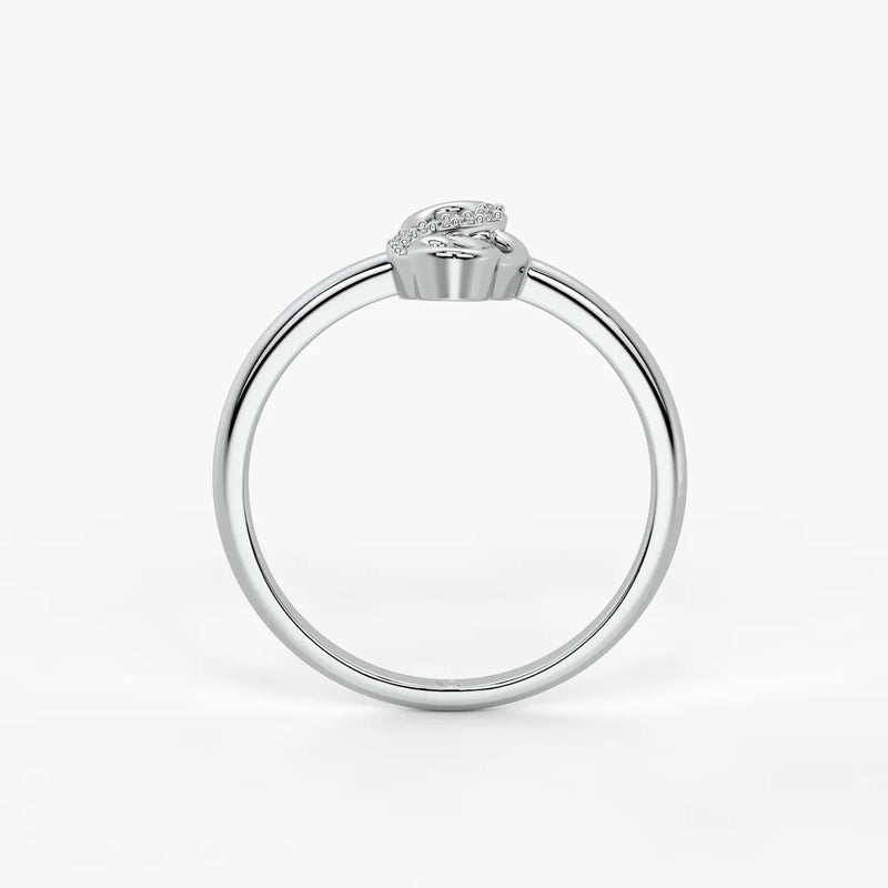 Infinity Loop Diamond Ladies Ring