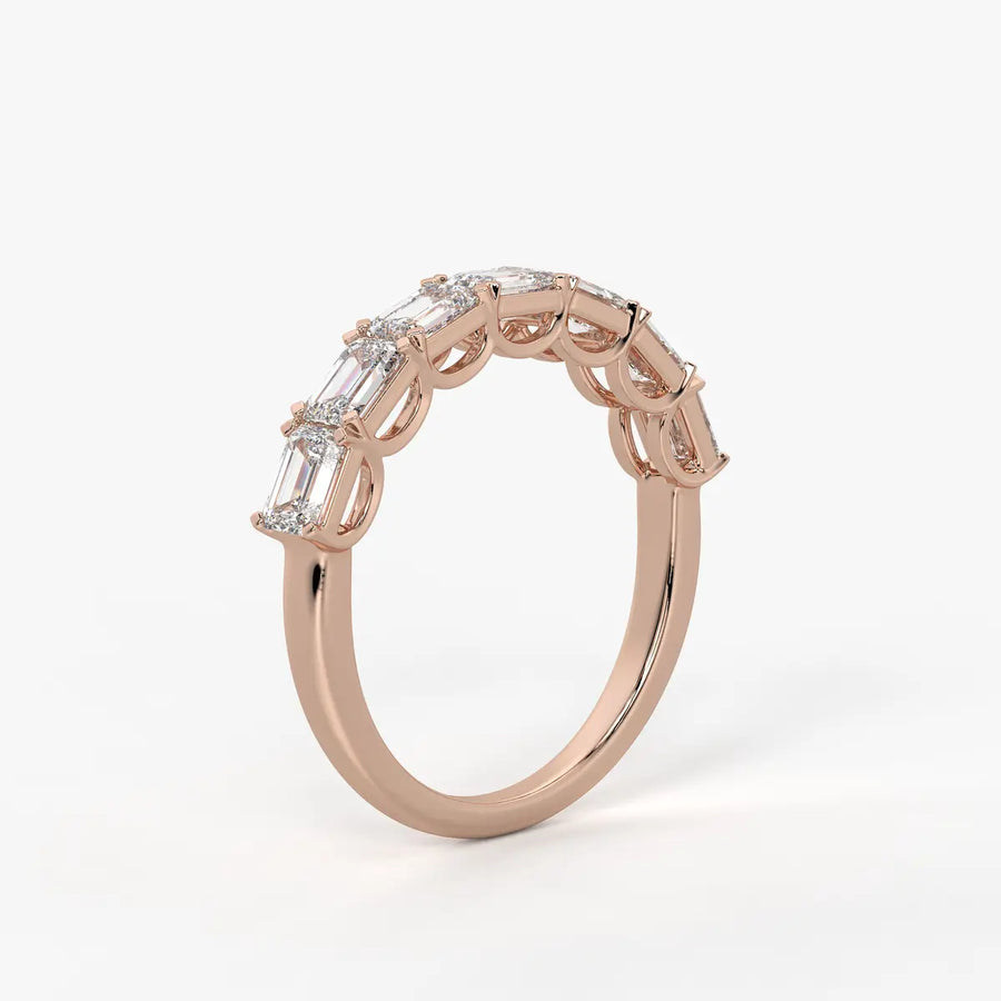 Prism?a Seven Emerald Diamond Ring