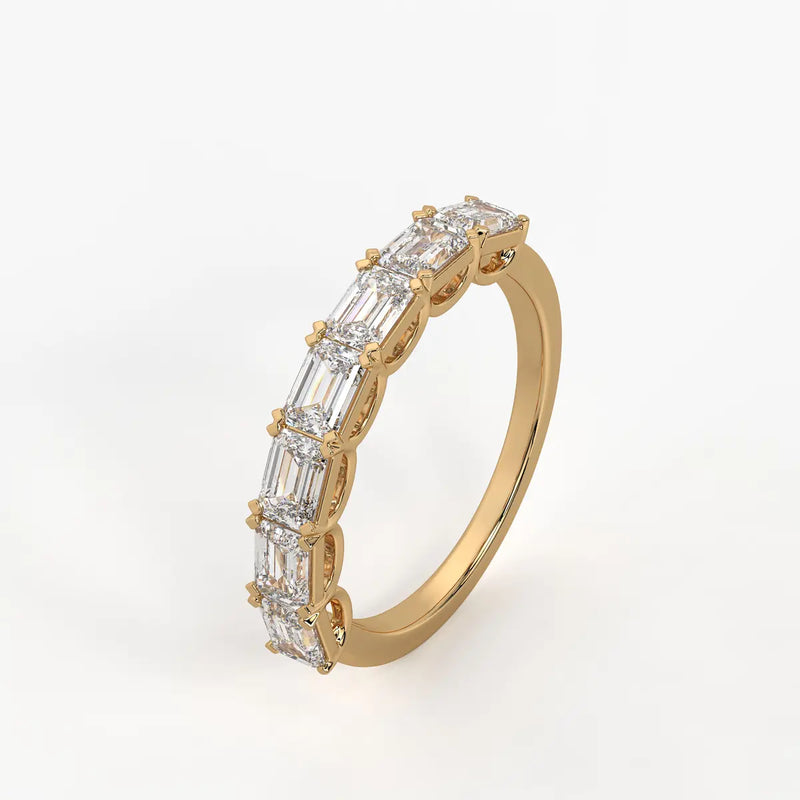 Prism?a Seven Emerald Diamond Ring