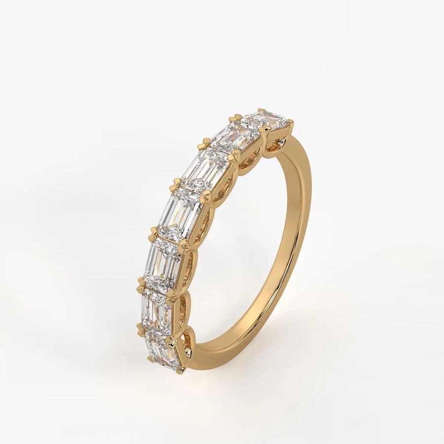 Prism?a Seven Emerald Diamond Ring