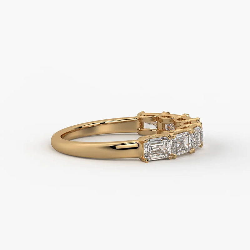 Prism?a Seven Emerald Diamond Ring