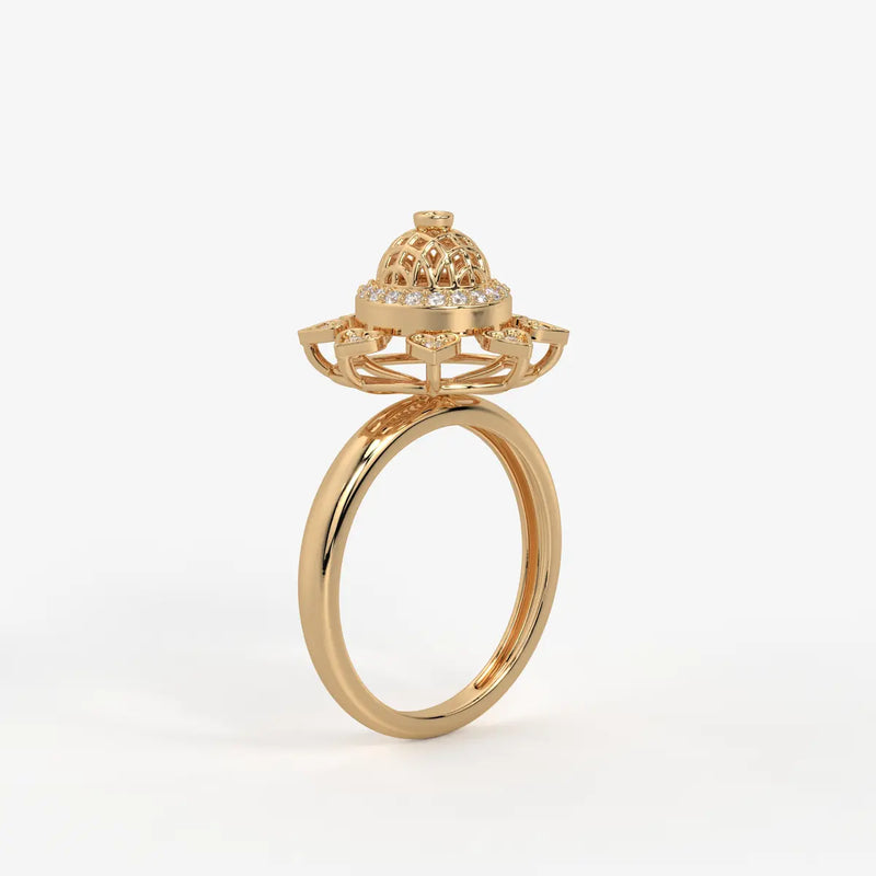 Heartwheel Diamond Ring