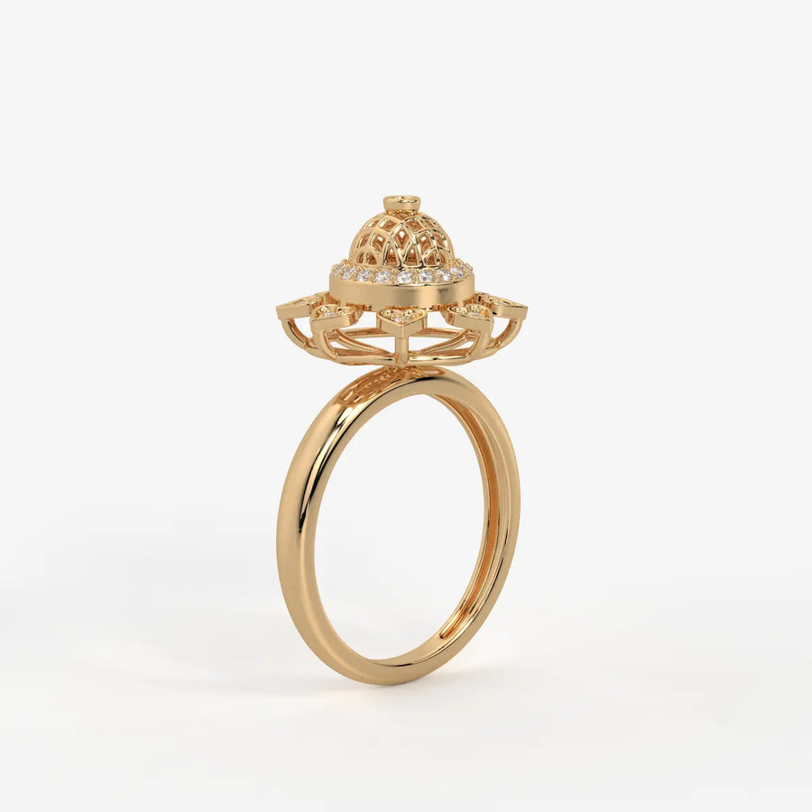Heartwheel Diamond Ring
