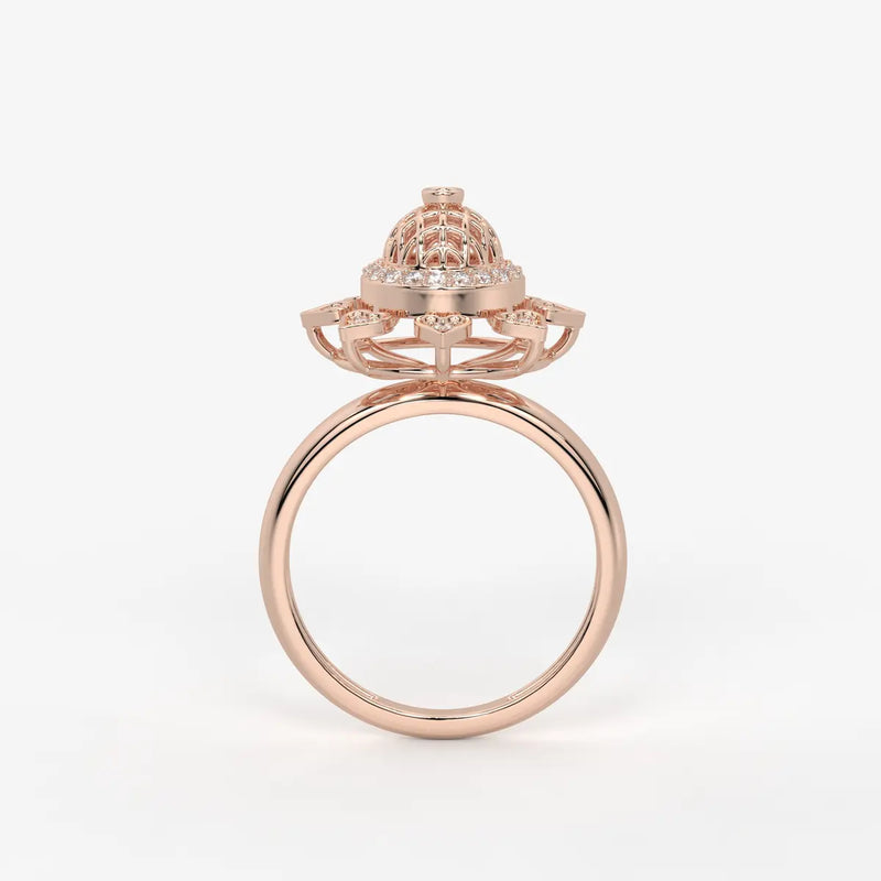 Heartwheel Diamond Ring