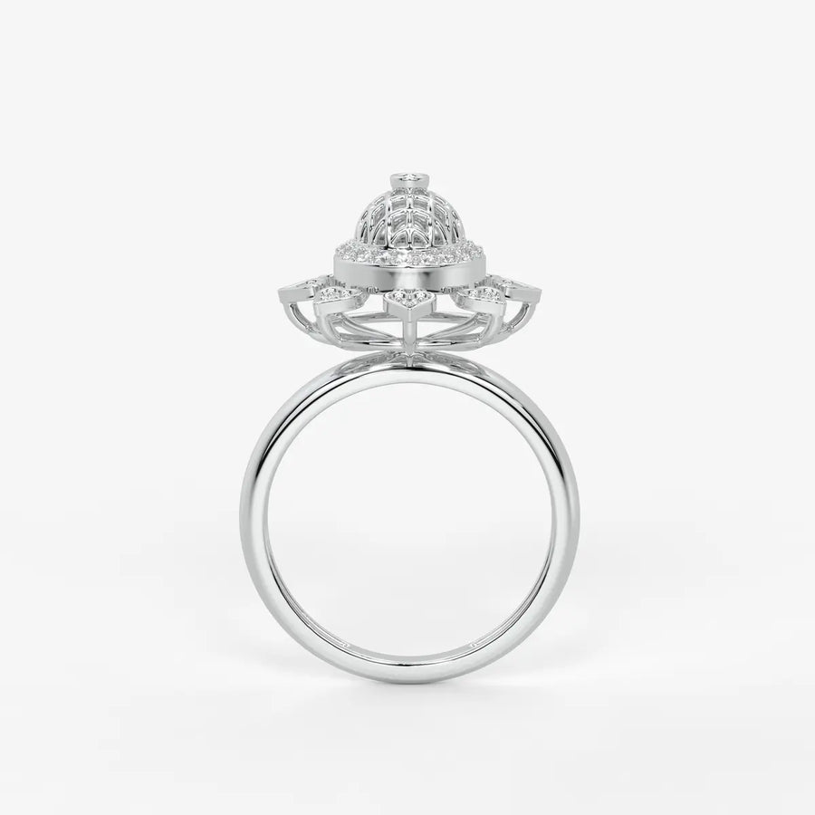 Heartwheel Diamond Ring
