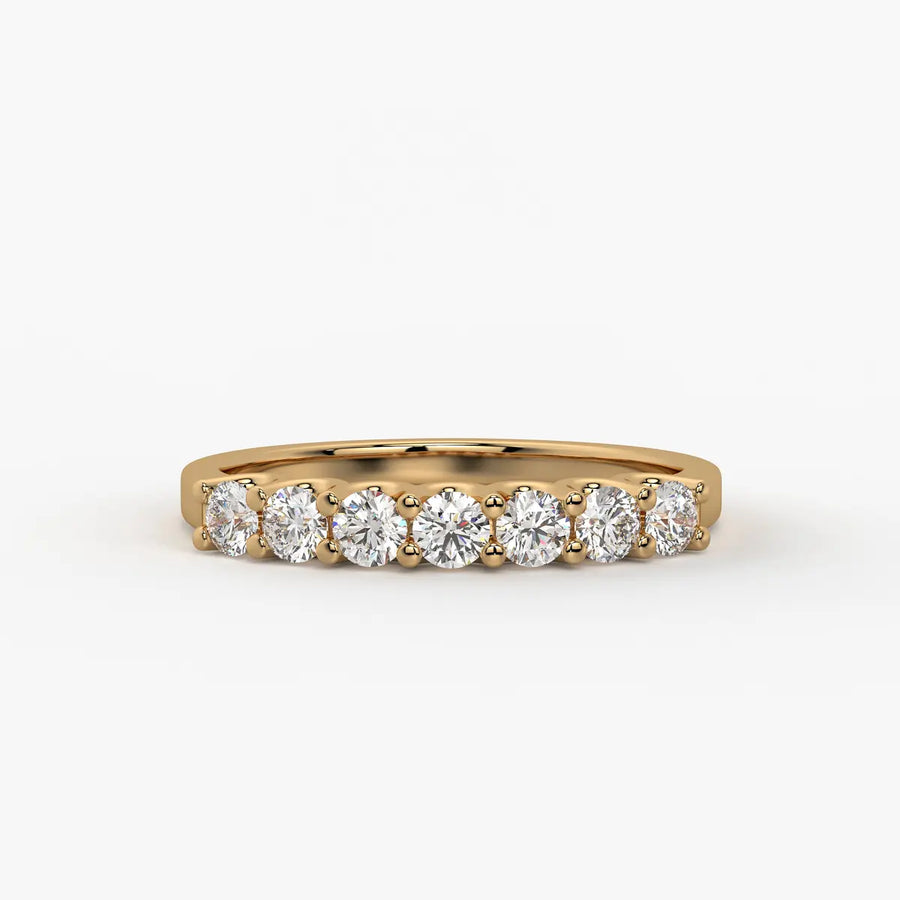 Sevenlight Diamond Line Ring