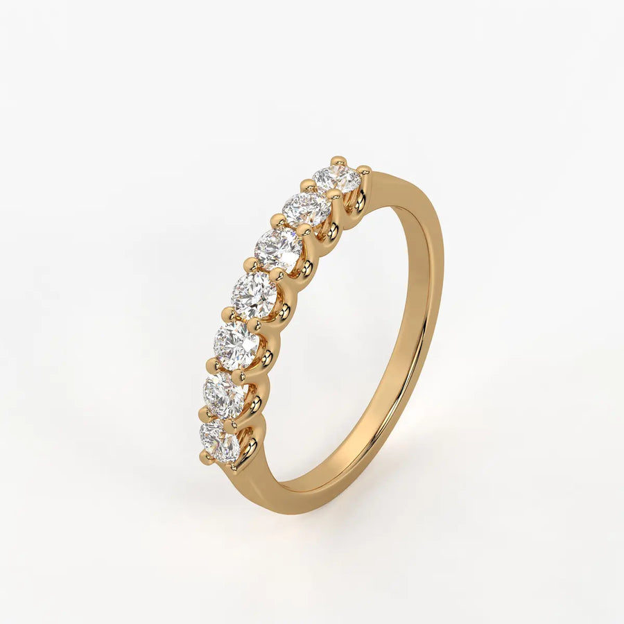 Sevenlight Diamond Line Ring