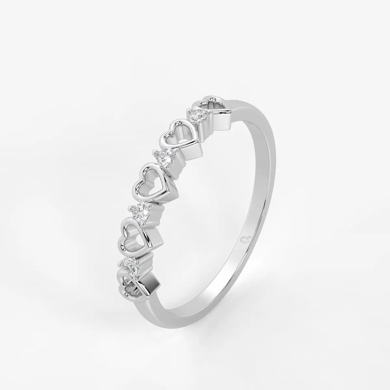 Lovelle Hearts & Sparkle Ring