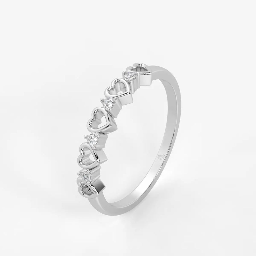 Lovelle Hearts & Sparkle Ring