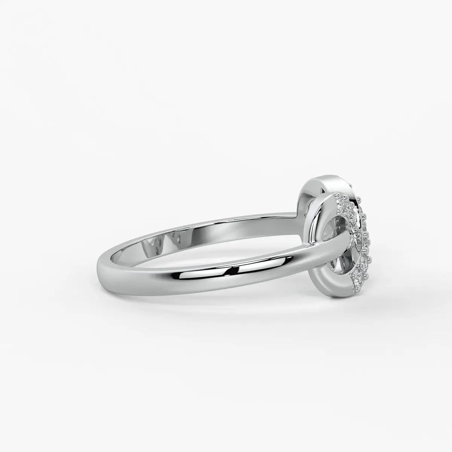 Infinity Cross Pavé Ladies Ring