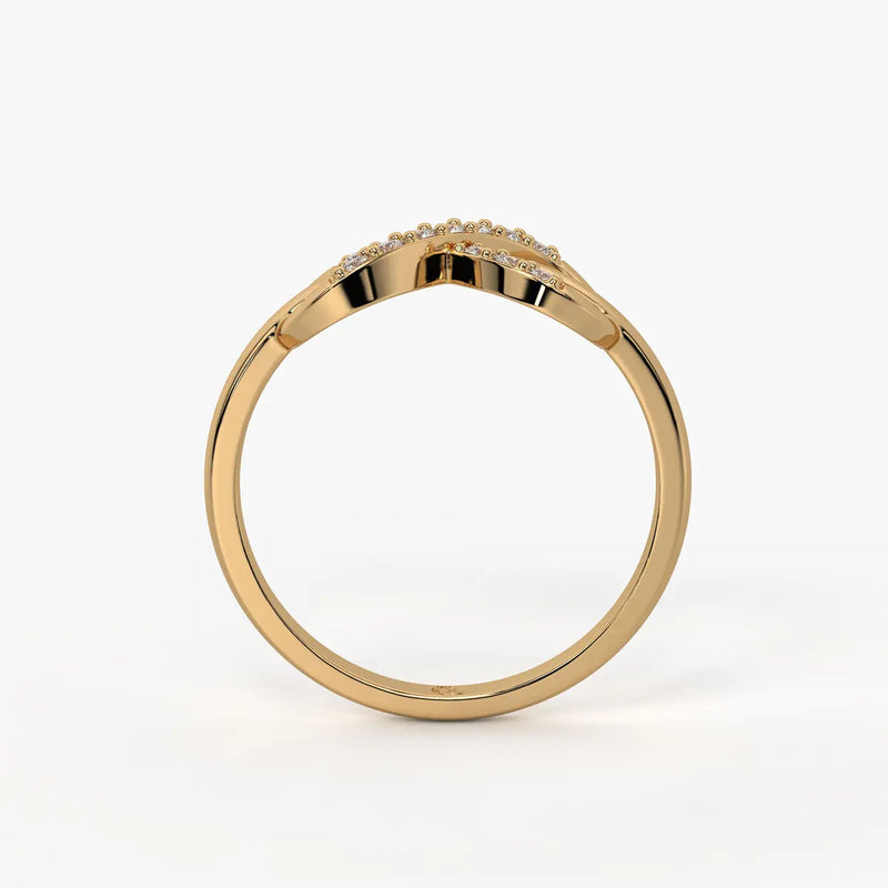 Infinity Cross Pavé Ladies Ring