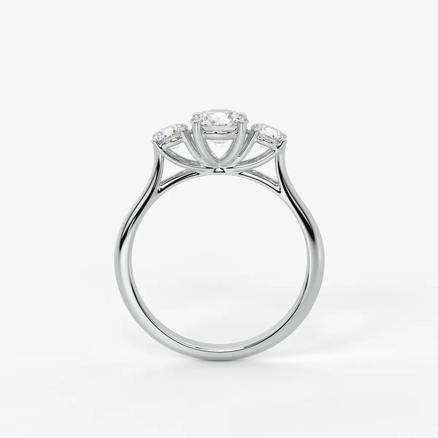 Orivanta Round Trilogy Diamond Ring