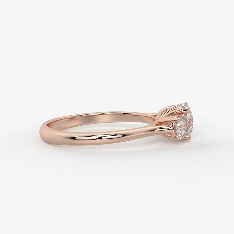 Orivanta Round Trilogy Diamond Ring