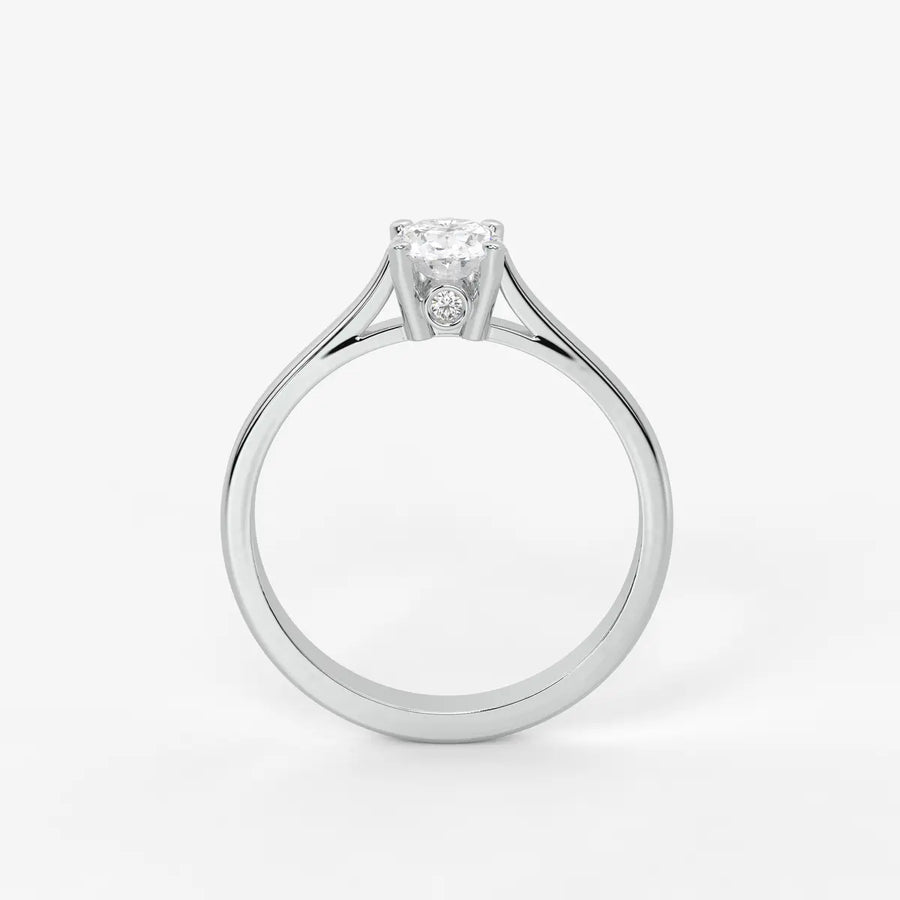 Avelisse Oval Solitaire Diamond Ring